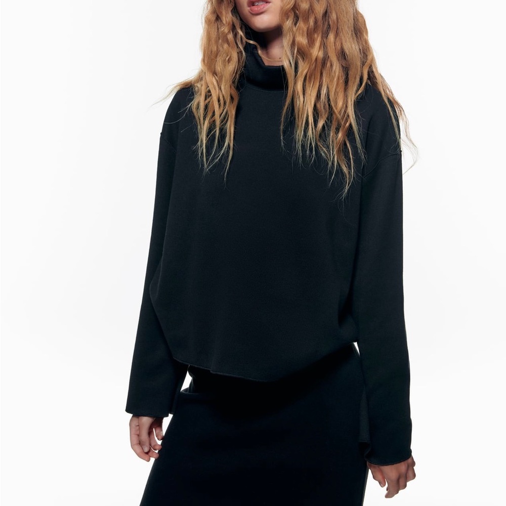 Black Zara turtleneck, size S